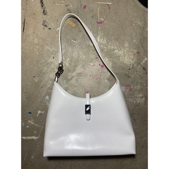 Guess Leather Eggshell White Handbag, y2k - Picture 1 of 3
